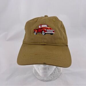 Open Road Brands collector vintage Tan Hat with Red Truck Design